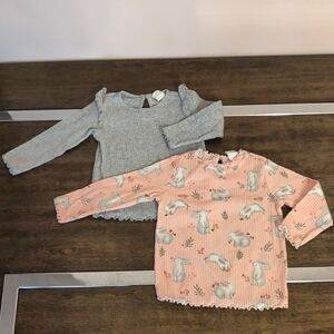 NWOT H&M girl tops size 12 months